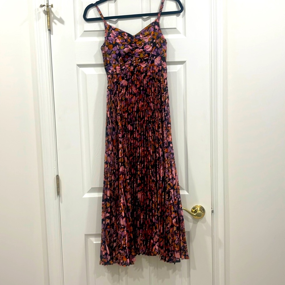 Caballero Floral Pleated Dress